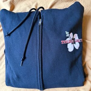 Trader Joe's Black Zip-Up Hoodie - Unisex Medium